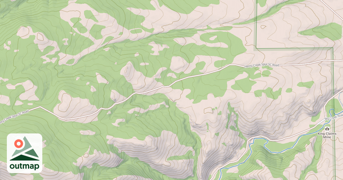 Map of HENRY CREEK SPUR 5C