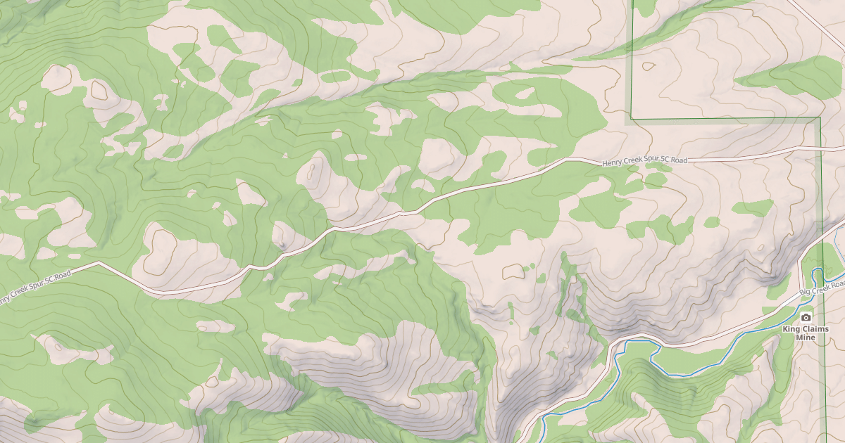 Map preview of HENRY CREEK SPUR 5C