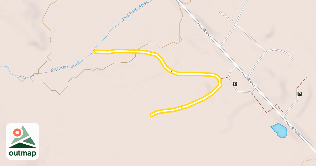 Map of Cold Water Brook
