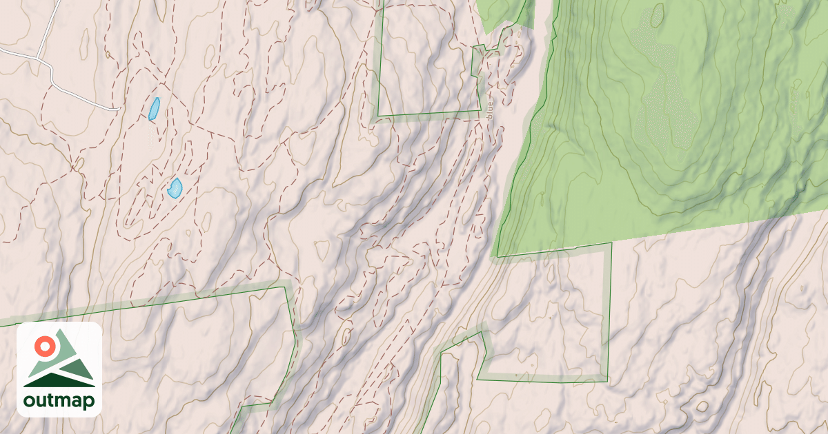 Map of Pond Gut Road