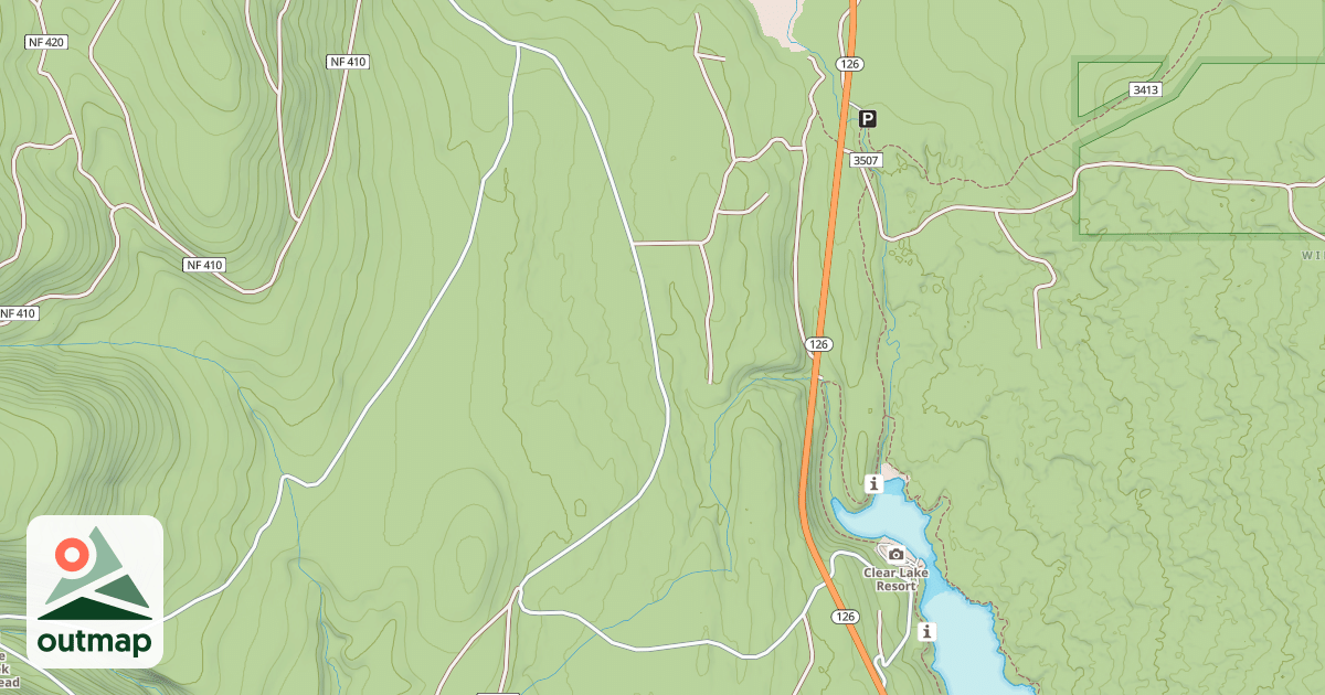 Map of HACKLEMAN CREEK