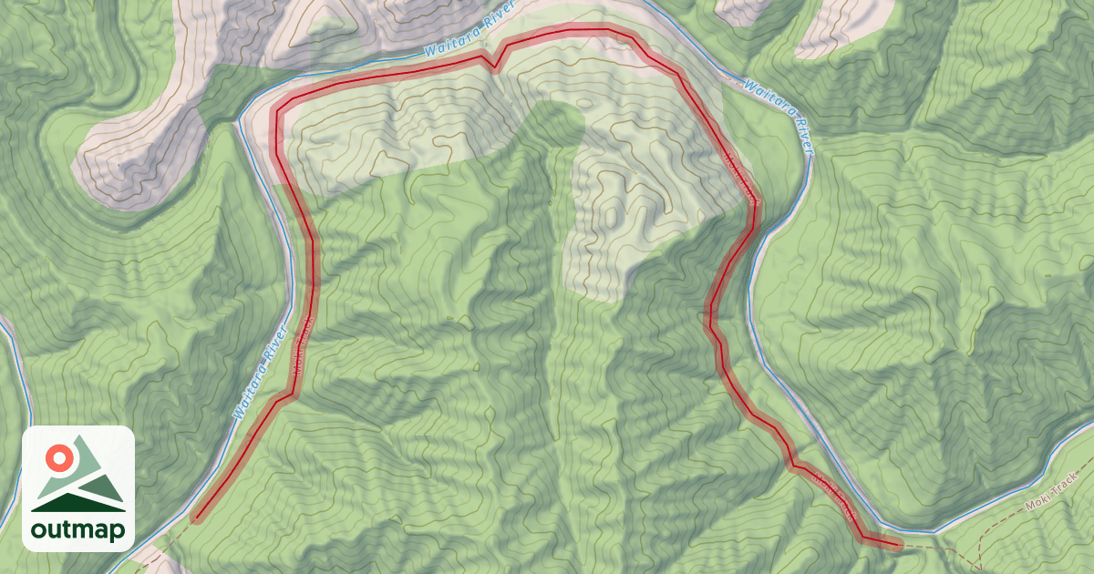 Map of Moki Track