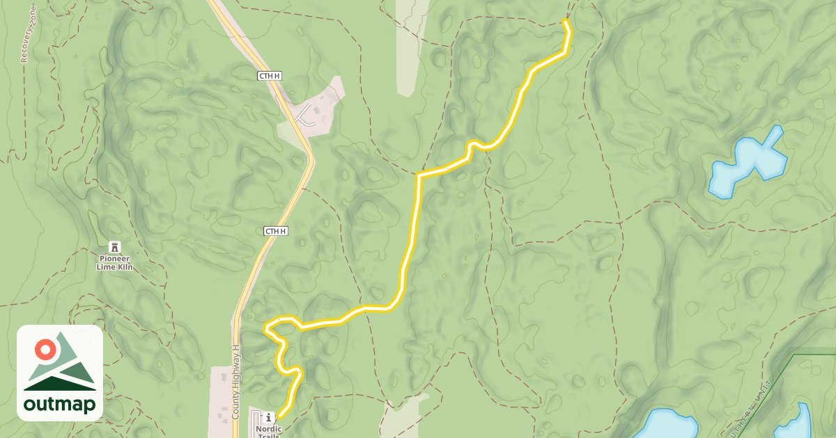 Map of Blue Trail
