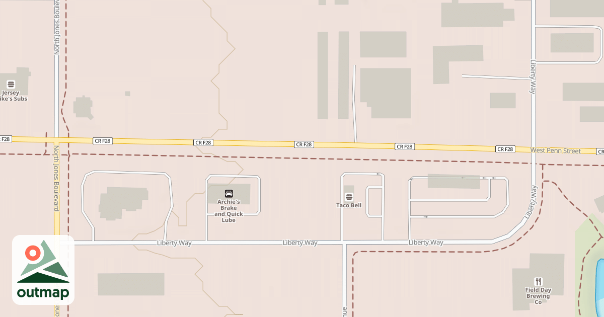 Map of North Ridge Trail