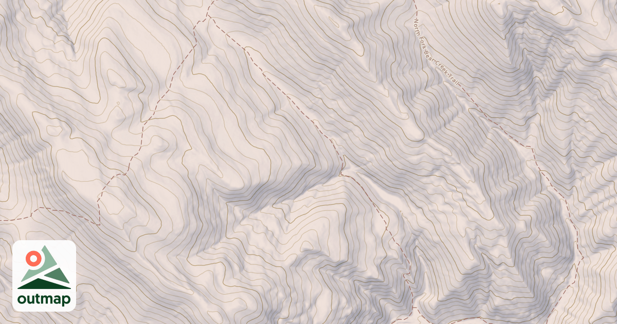 Map of NORTH FORK BEAR CREEK BY-PASS