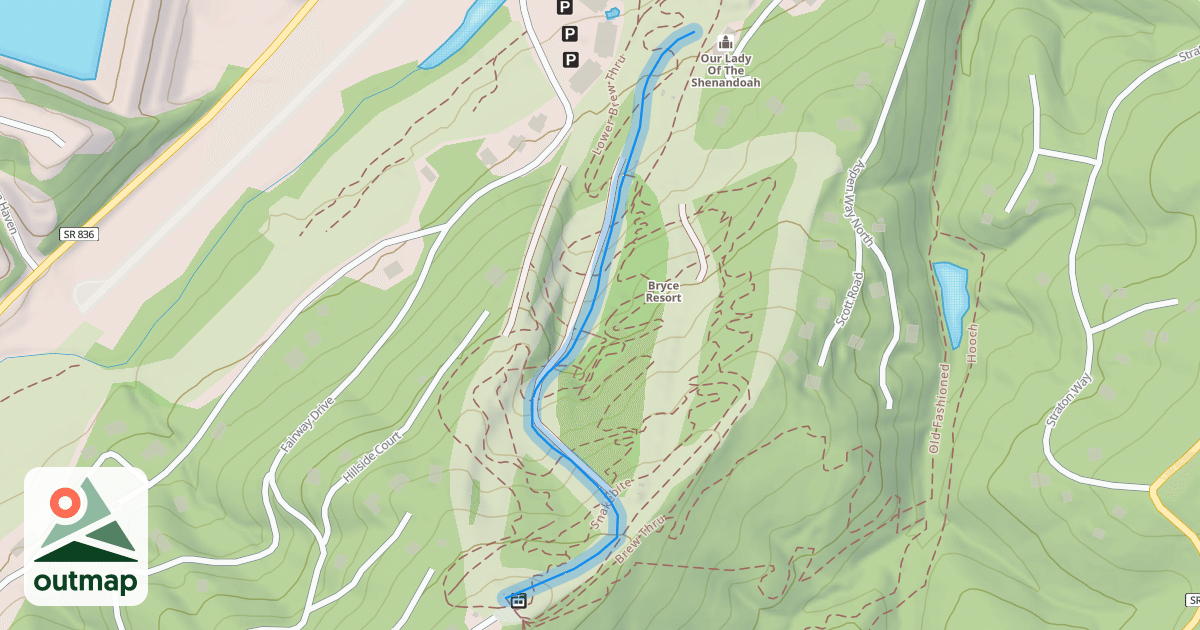 Map of Revenuer's Run