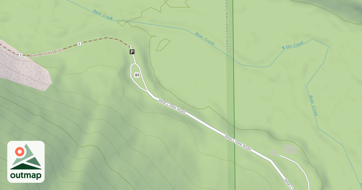 Map of (FDR) BEAR CREEK