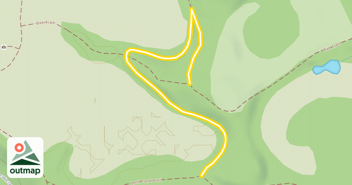 Map of Lost Pond Trail Loop