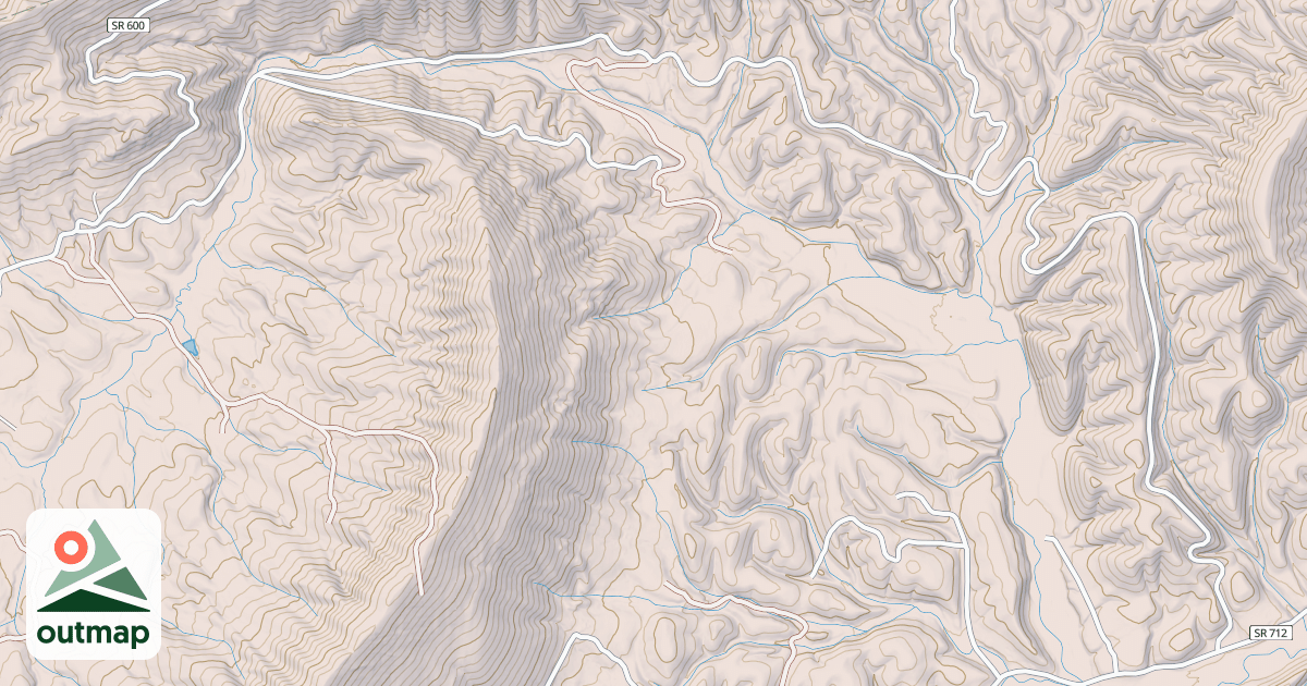 Map of W. FORK PEAK CREEK