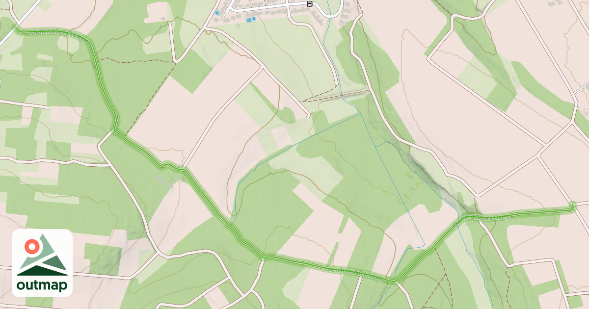 Map of Chemin d'Odos à Louey