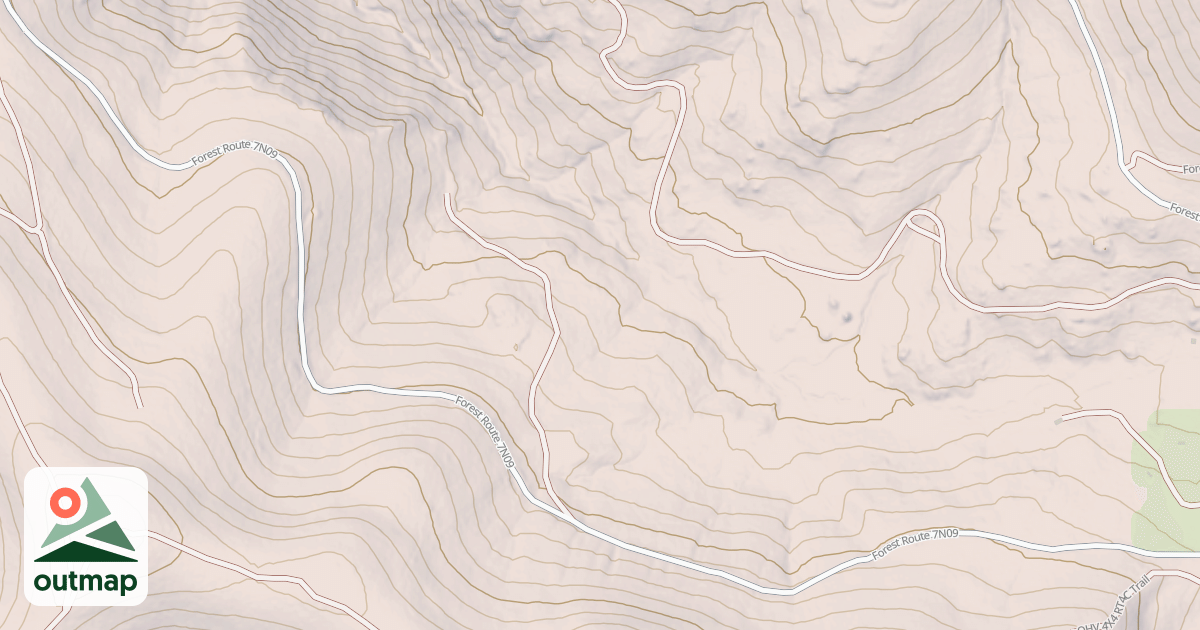 Map of USFS National Forest System Roads {FFE145AC-849A-4457-8179-E954E94482BE}