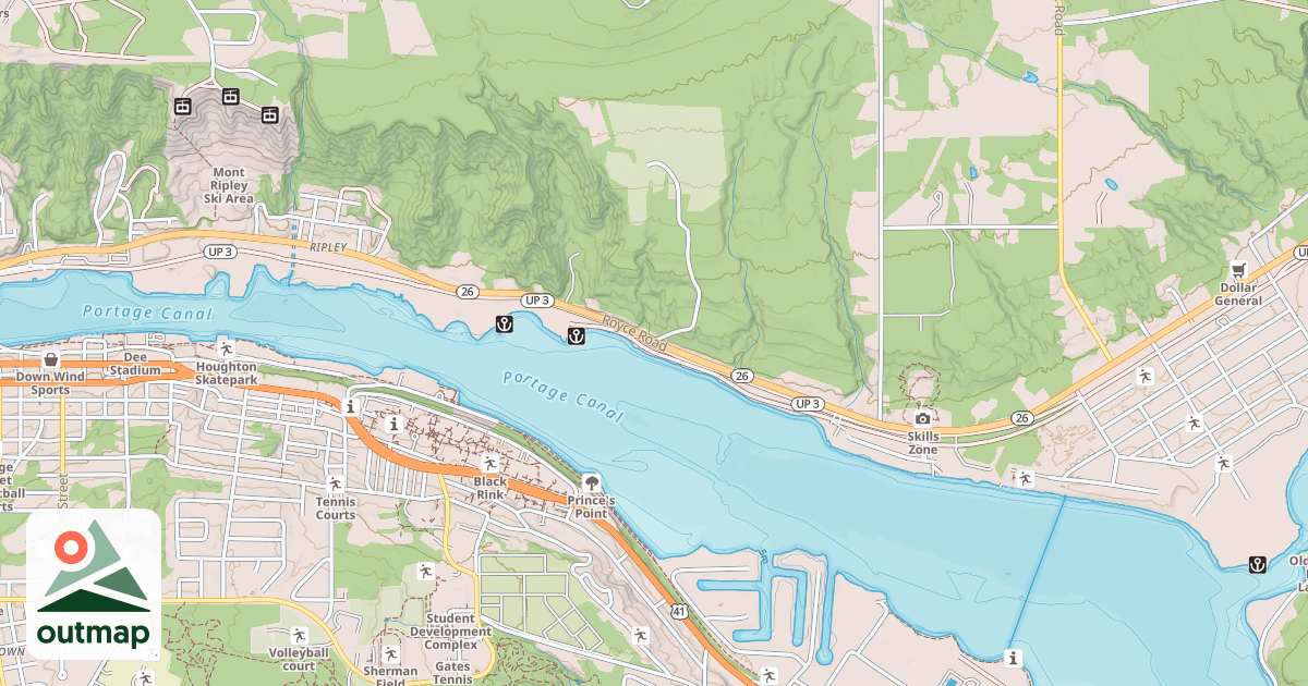 Map of Lake Linden Route