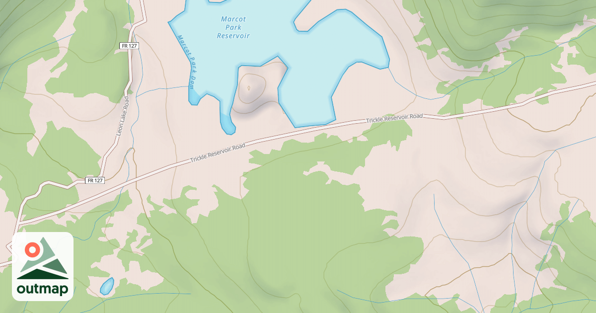 Map of TRICKLE RESERVOIR