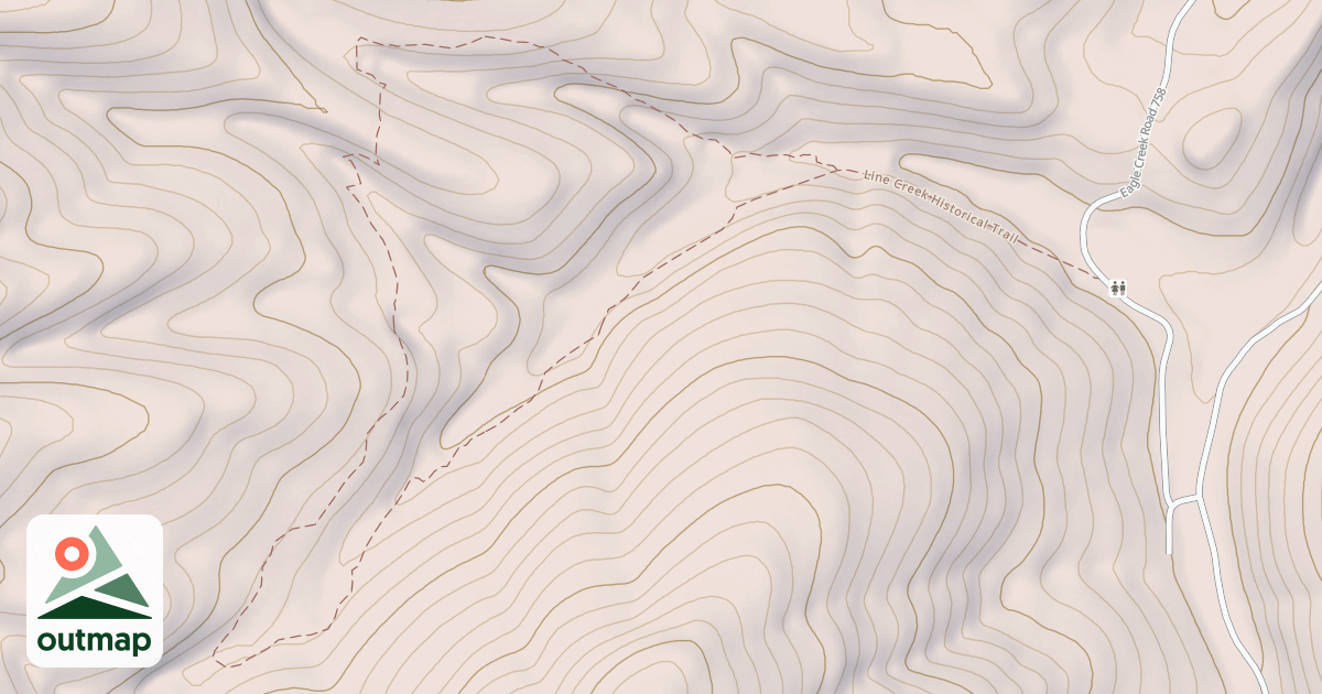 Map of Lines Creek Historical