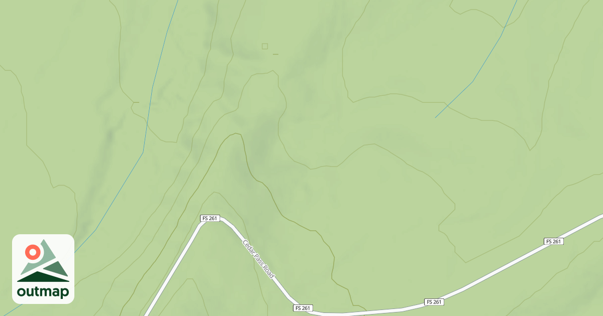 Map of CEDAR PASS SPUR 1J