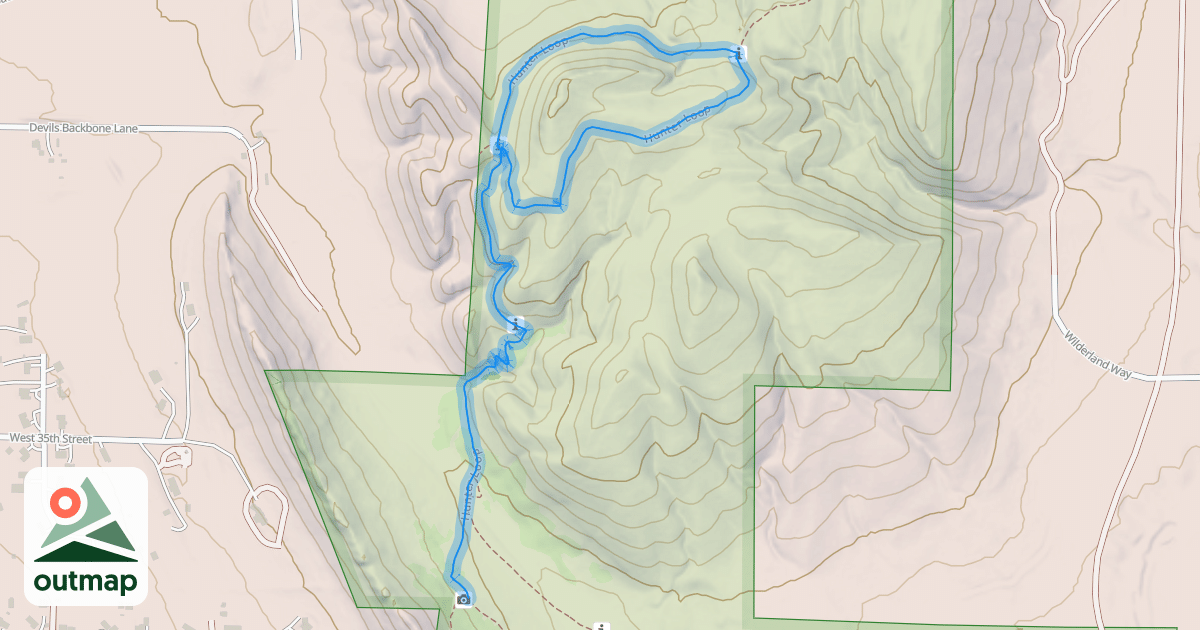 Map of Hunter Loop