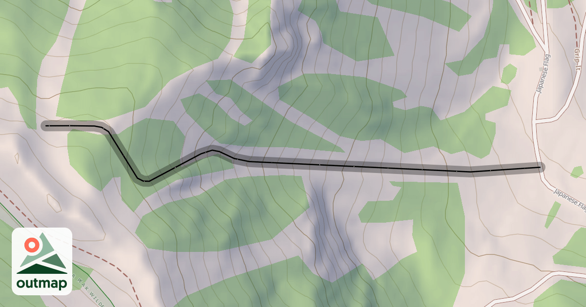 Map of Twin Trees Chute