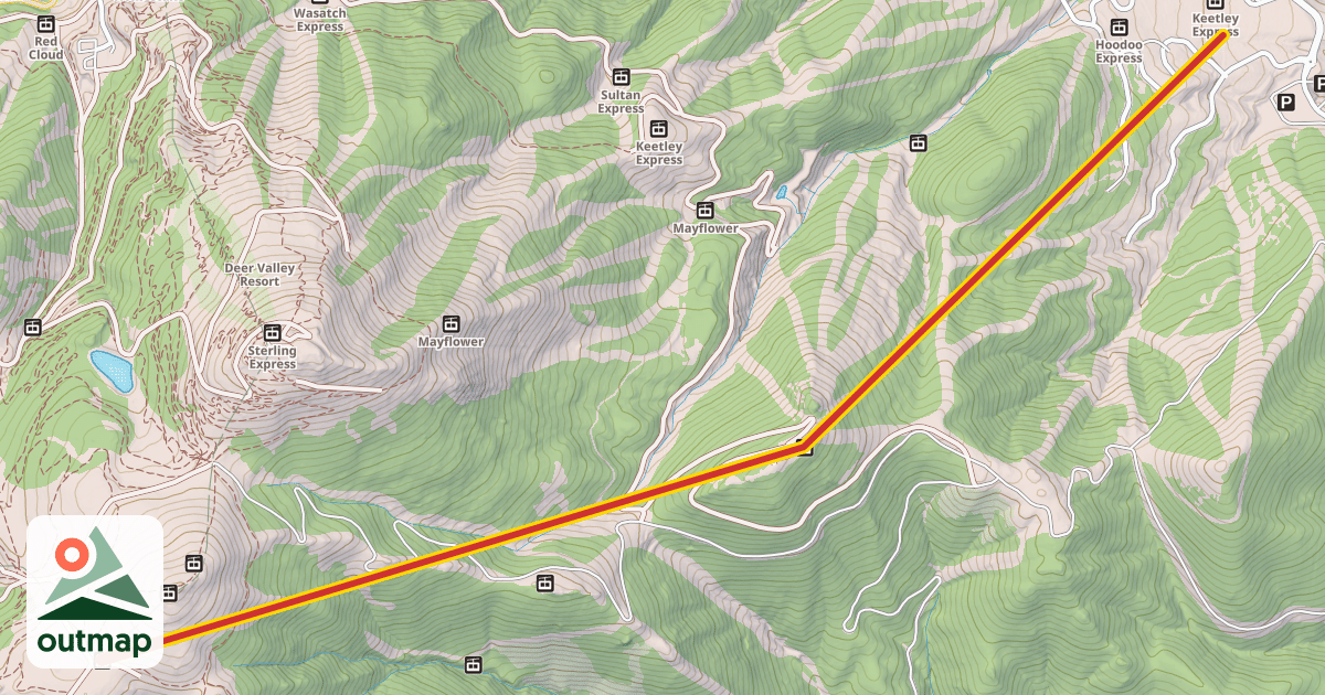 Map of East Village Gondola