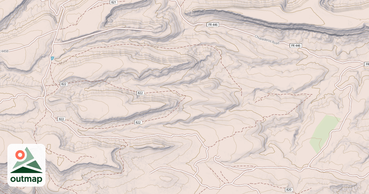 Map of USFS Motor Vehicle Use Map Trails 6503