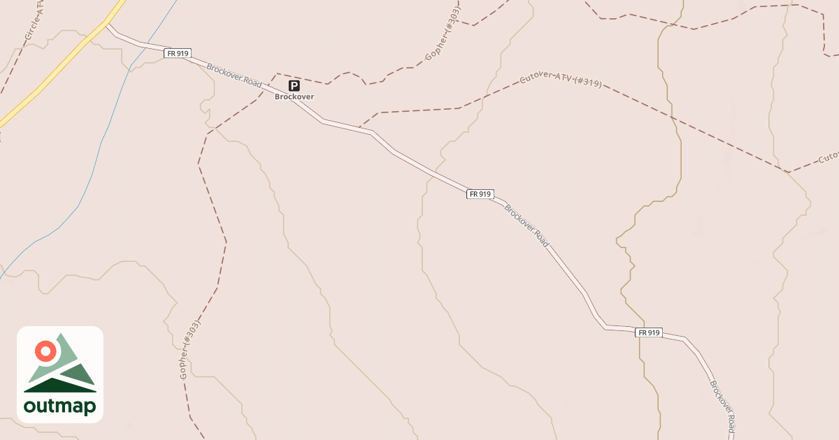 Map of BROCKOVER