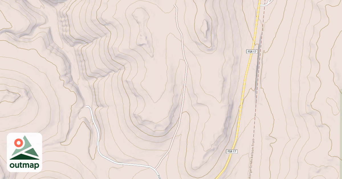 Map of DUMONT BRANCH 1A