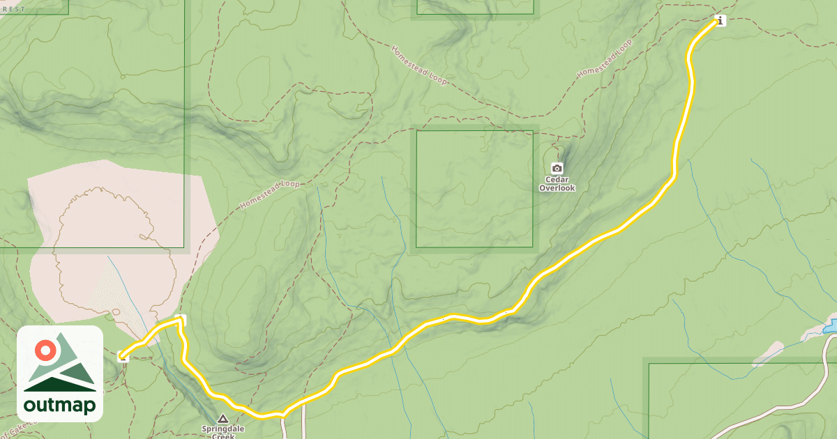 Map of Homestead Loop