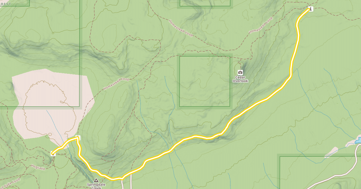 Map preview of Homestead Loop