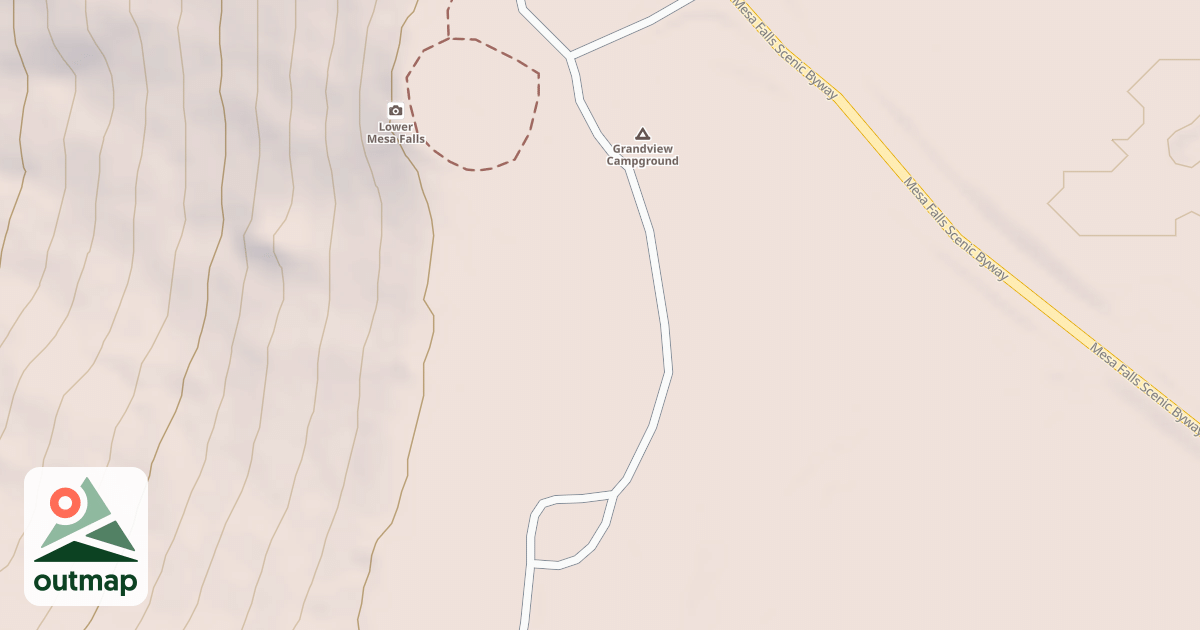 Map of GRANDVIEW CAMPGROUND