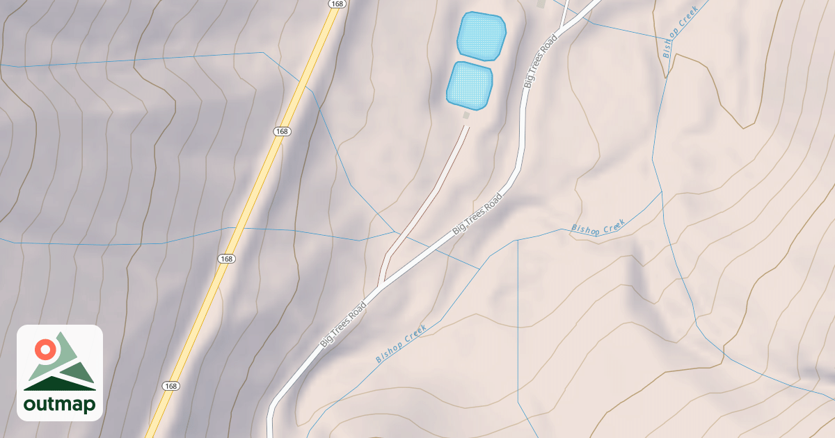 Map of BISHOP CREEK SEWER POND Q-064