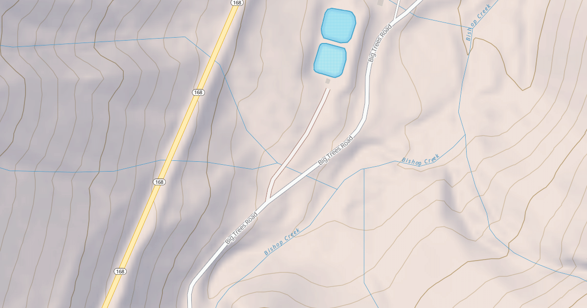 Map preview of BISHOP CREEK SEWER POND Q-064