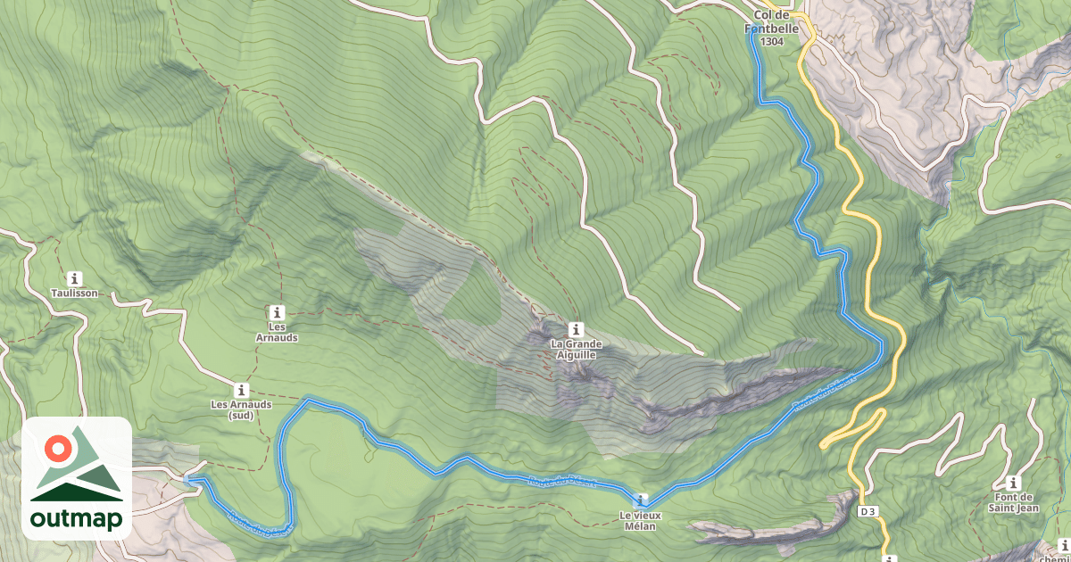 Map of Route du Désert