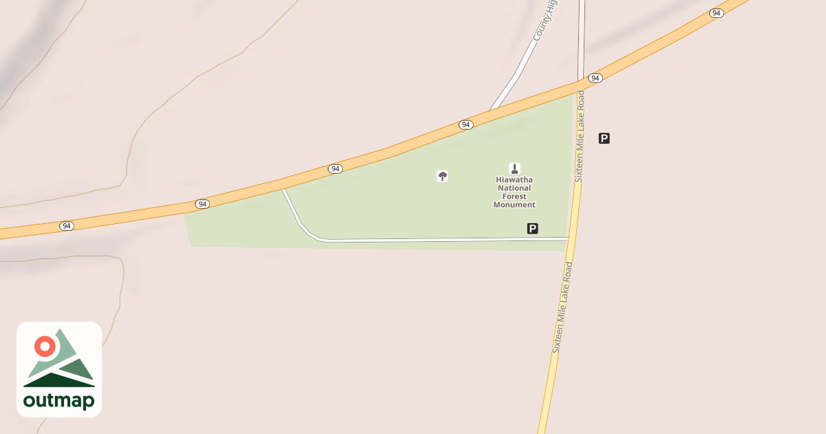 Map of SIXTEEN MILE LAKE ROAD SPUR C