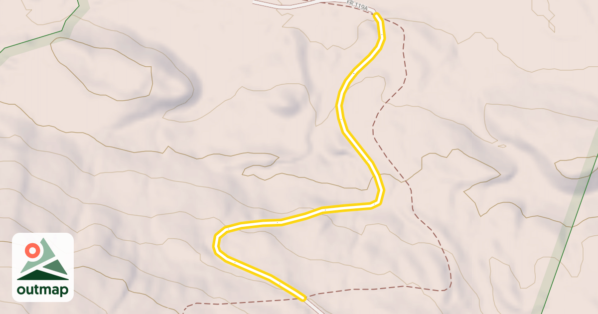 Map of FR 119A