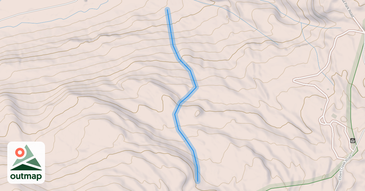 Map of Harris Hill Run