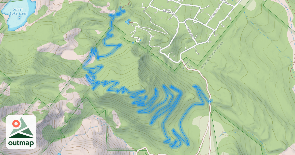 Map of Tall T Trail