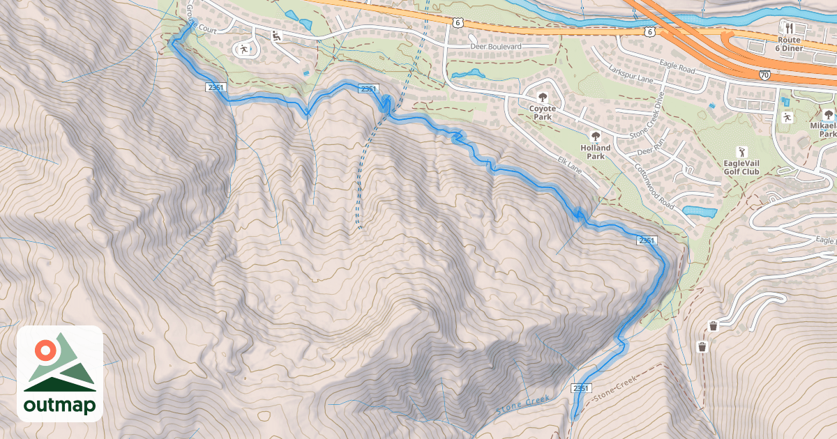 Map of Eagle Vail Trail