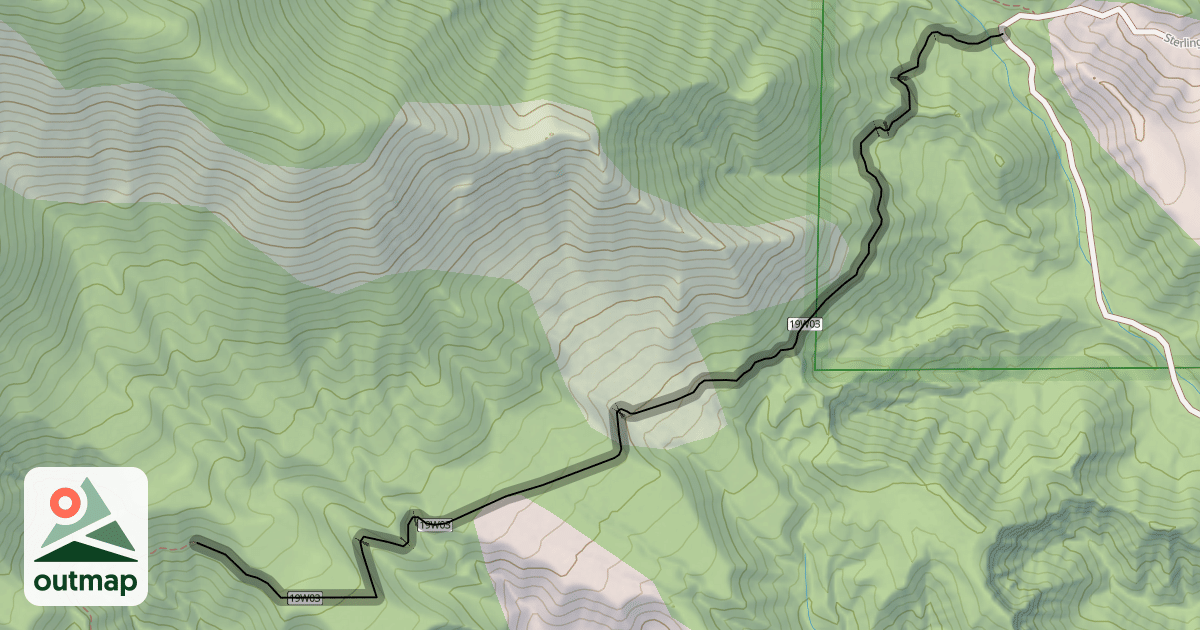 Map of Tejon OHV Trail #122