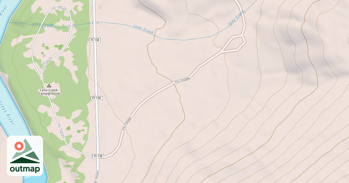 Map of LYNX CREEK
