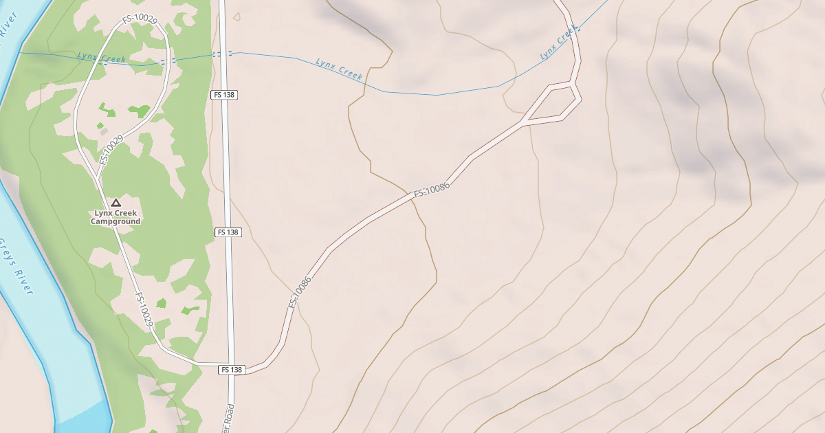 Map preview of LYNX CREEK