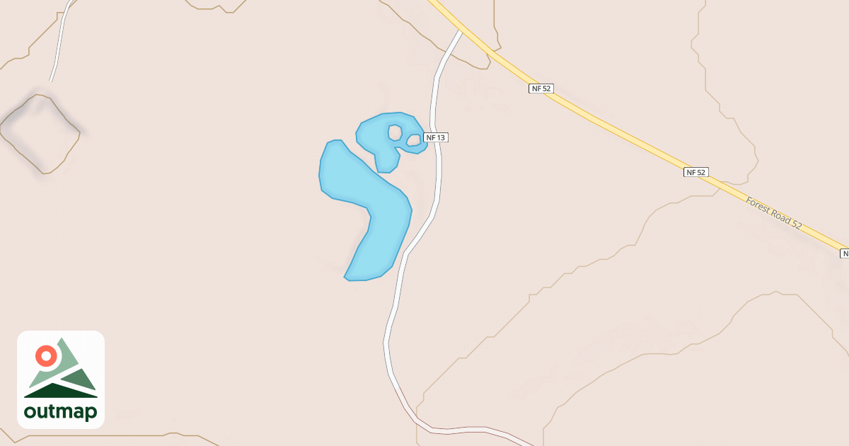 Map of TWIN PONDS