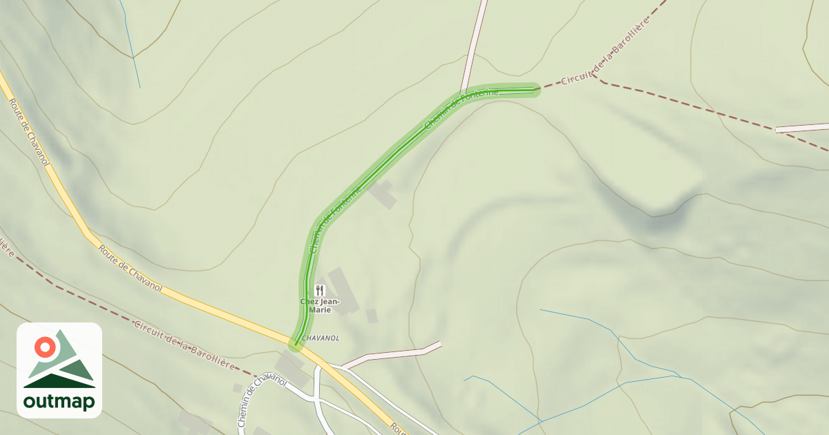 Map of Chemin de Fonterine