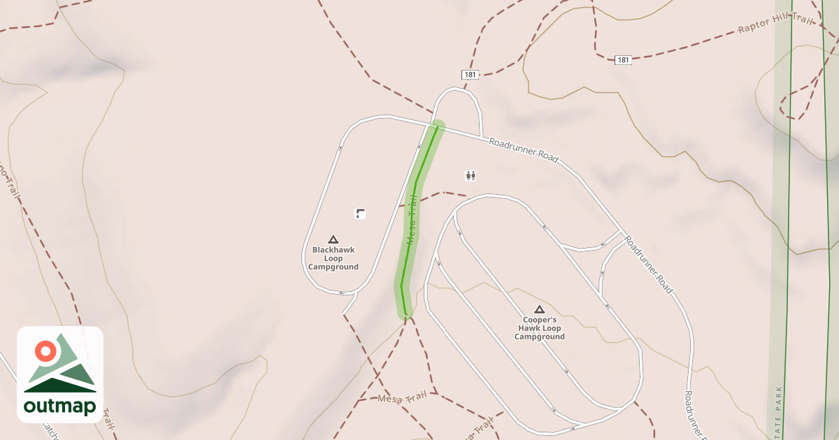 Map of Mesa Trail