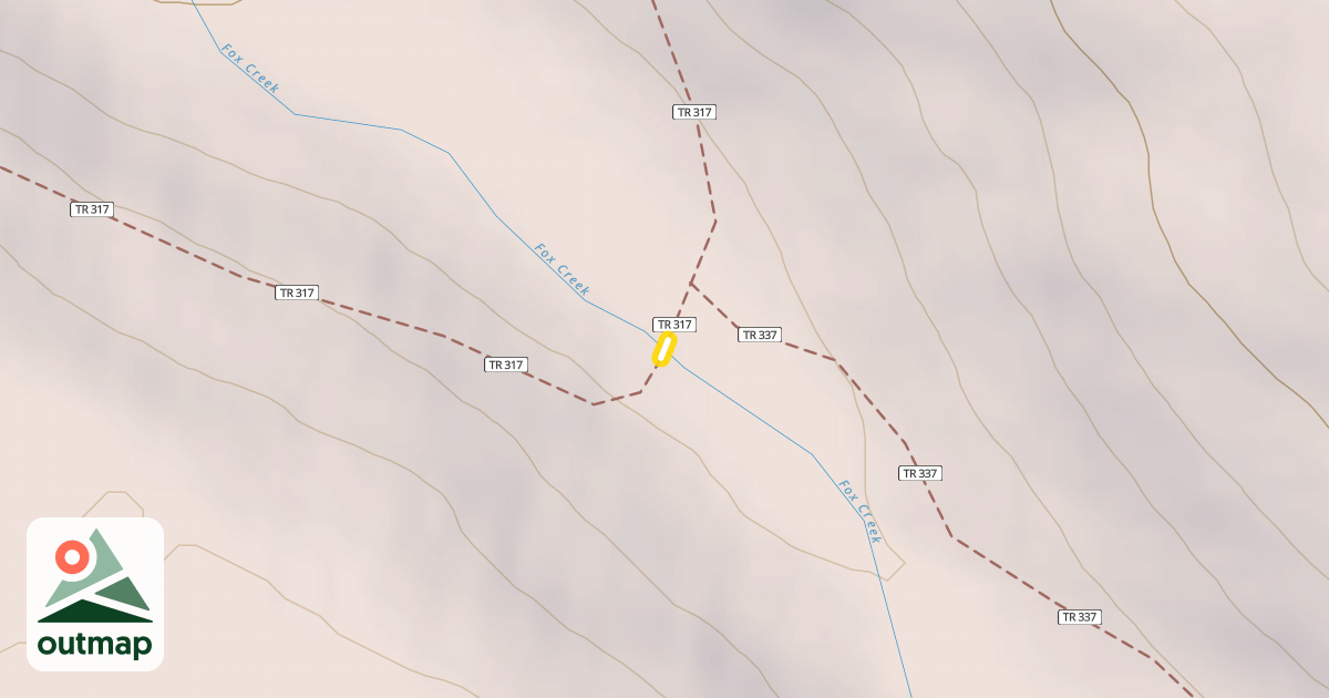 Map of Resurrection Pass Trail