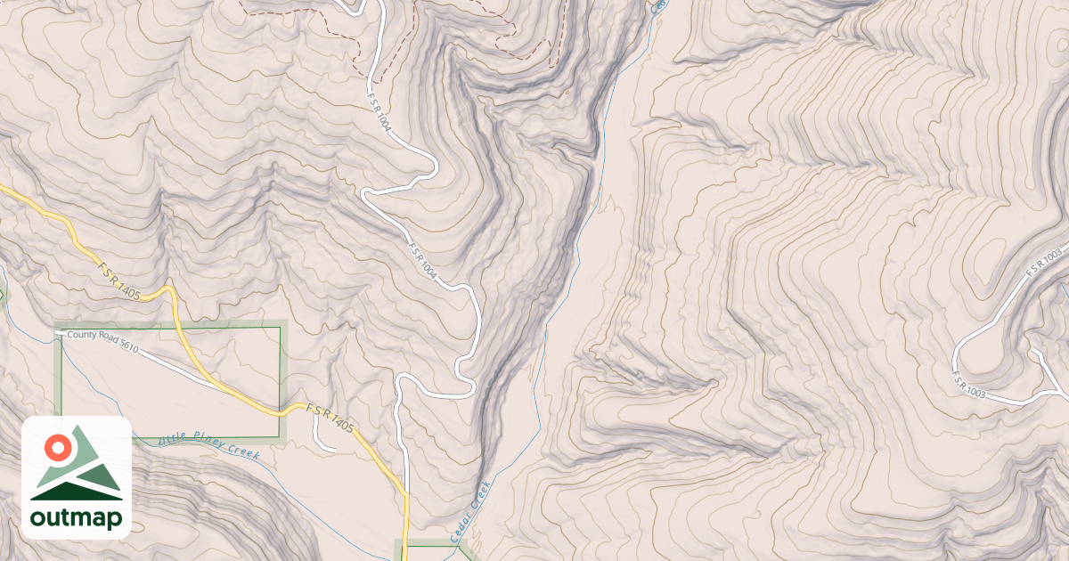 Map of CEDAR CREEK