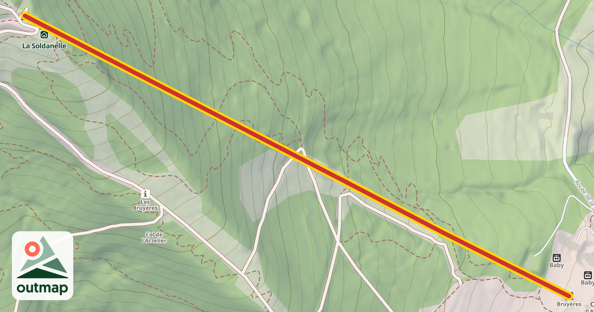 Map of Bruyères