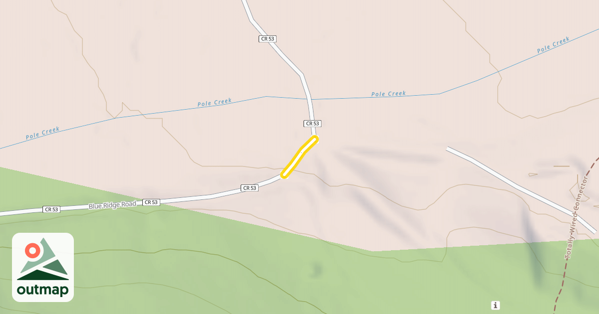 Map of Blue Ridge Road