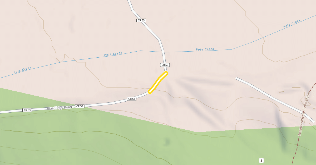 Map preview of Blue Ridge Road