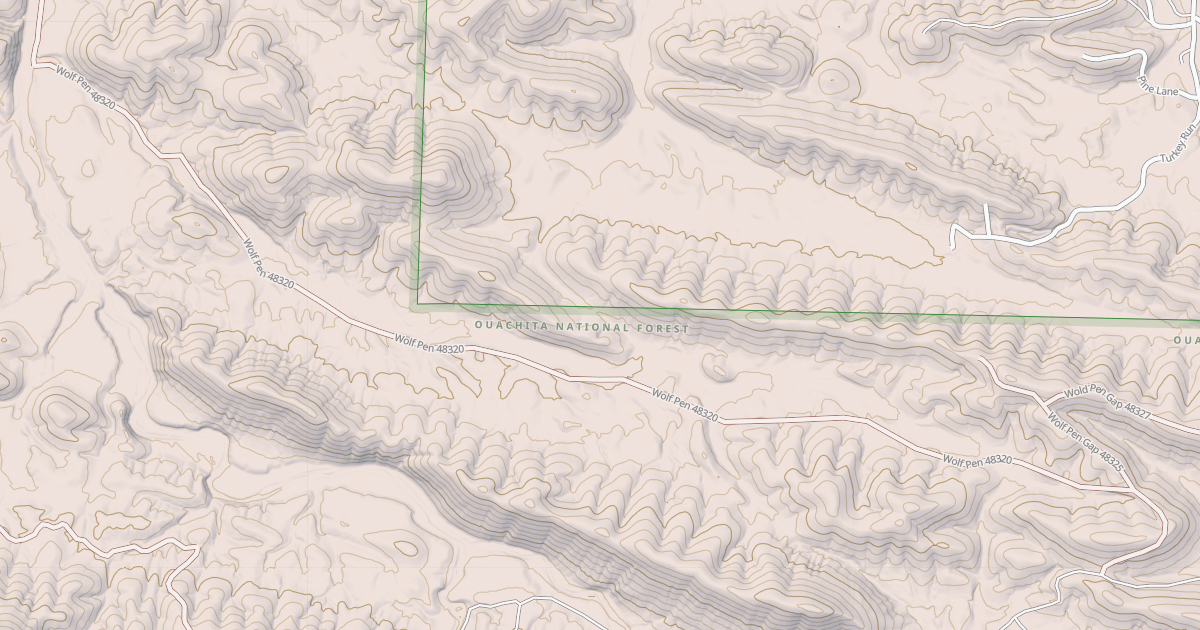 Map preview of USFS National Forest System Roads {8567A747-F115-44FA-A4A8-F7149E84BB9A}