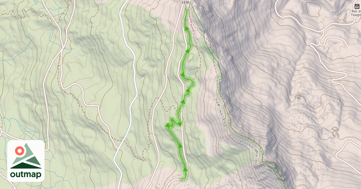 Map of DH1 Easy Rider