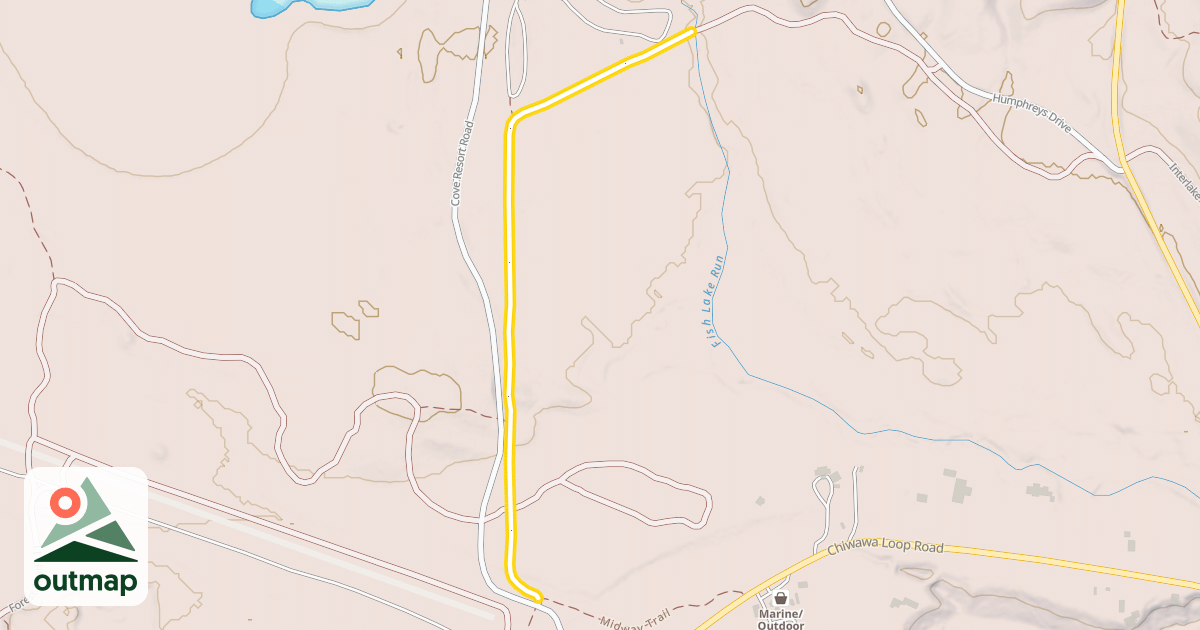 Map of Interlake Trail